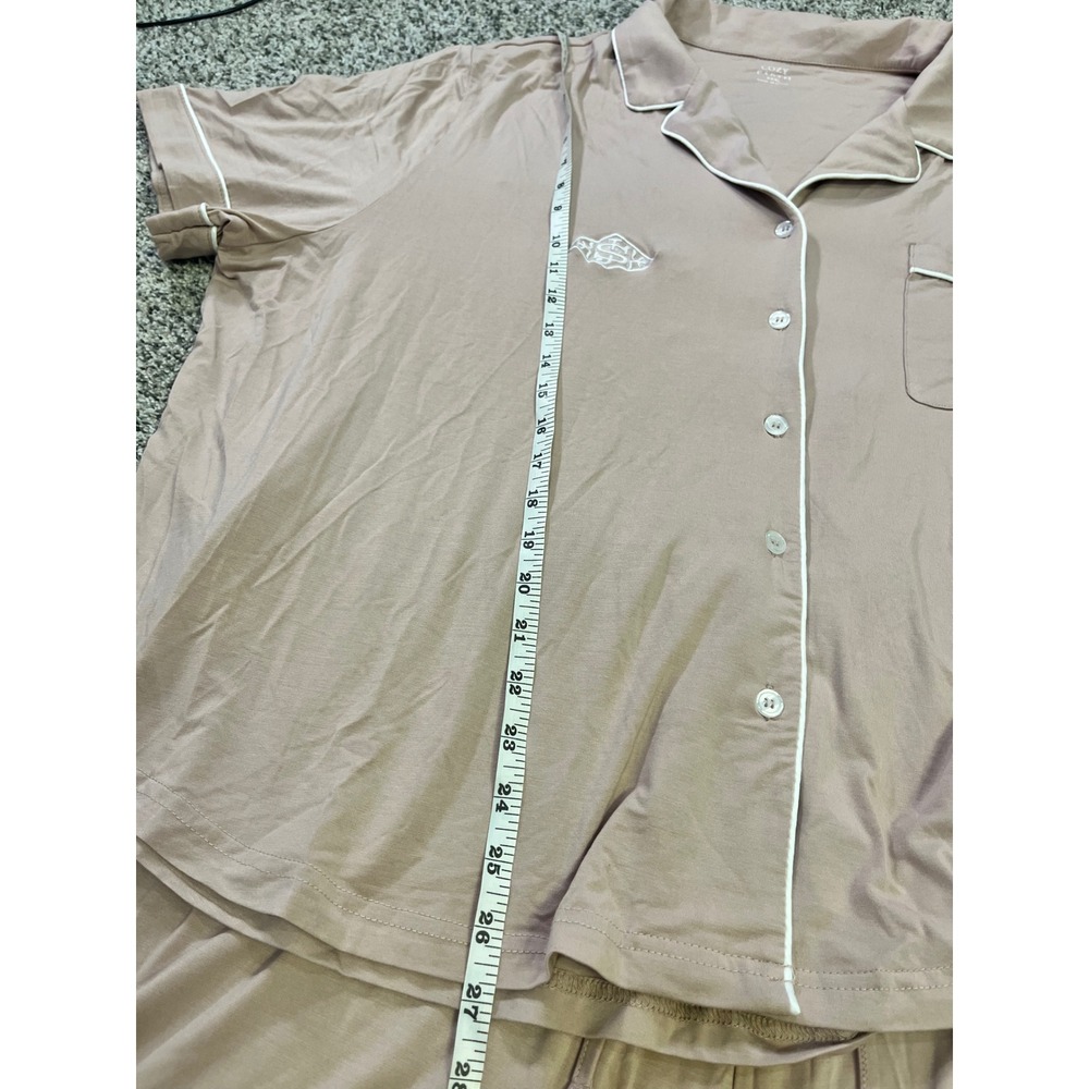 Cozy Earth Women Bamboo Pajama Short Set Blush Pink XXXL 3XL New - Picture 13 of 16